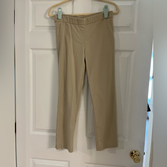 J. Jill pull on stretch khaki chino pants women’s‎ size 6 petite elastic waist - Picture 1 of 6